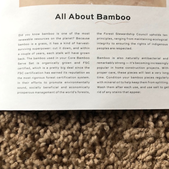 New in package Bamboo serve set 3 pieces - Picture 2 of 4